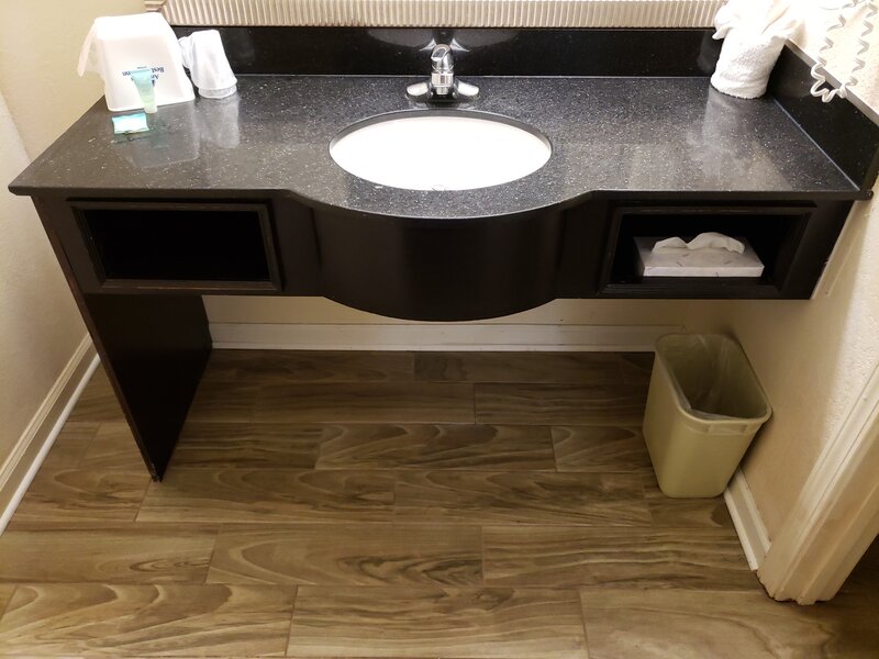 Image showing a vanity in a room at the Travel Inn of Buford. 